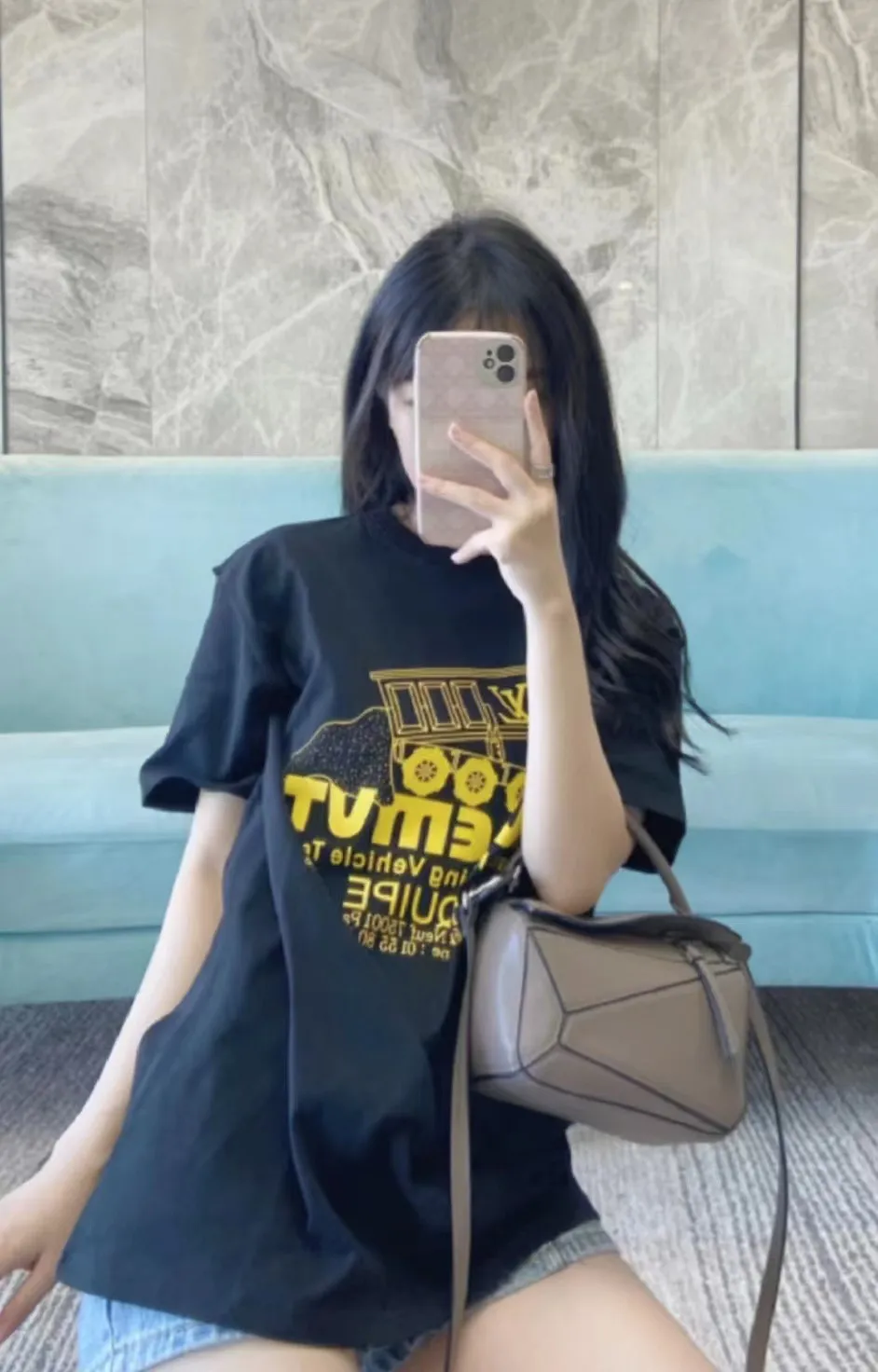 Louis Vuitton/Louis Vuitton 23ss truck short sleeves